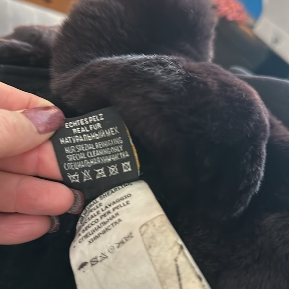 Sacha Pacha brown fur and shearling coat L - Picture 8 of 10